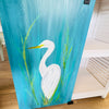 Hand Painted Sliding Barn Door Cabinet/Coffee Bar