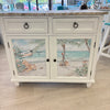 Coastal Cabinet 2 Doors and Drawers w/ Anastasia Musick Artwork