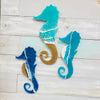 Assorted Beach Inspired Resin Seahorses