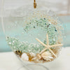 Assorted 6" Acrylic Coastal Suncatchers/Ornaments w/ Glass, Shells, Sand, & Resin