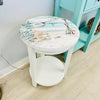 Coastal Accent Table w/ Anastasia Musick Art