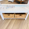 Bench w/ 2 Removable Baskets w/ Anastasia Musick Artwork
