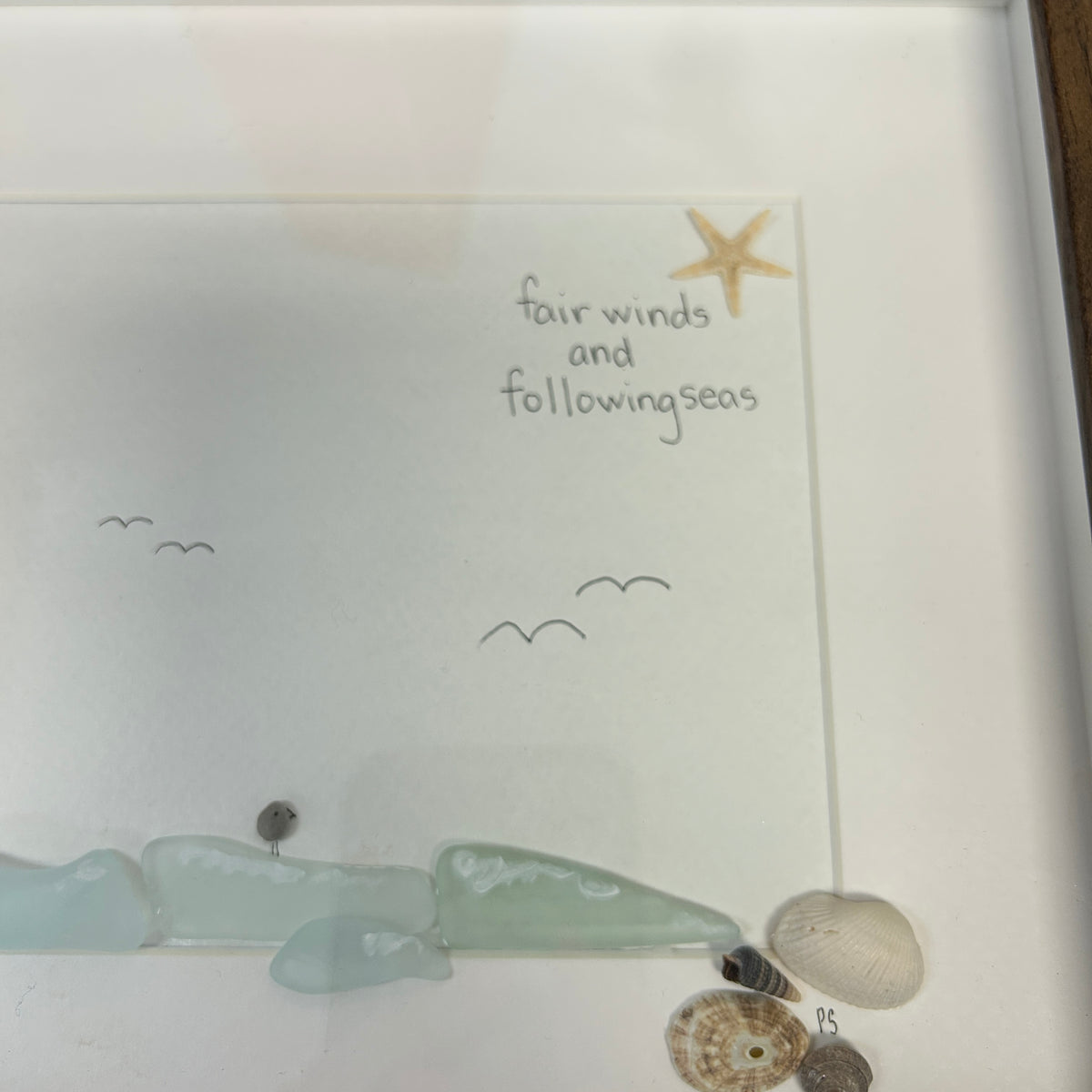 Lighthouse Sea Glass and Pebble Art