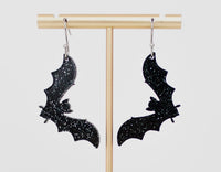 Holographic Bat Halloween Earrings