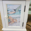 Coastal Accent Table/Cabinet w/ Anastasia Musick Art