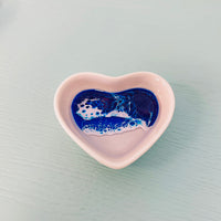 Assorted Resin Poured Heart Ring Dishes