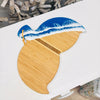 Assorted Whale Tail Bamboo Charcuterie Boards w/Resin