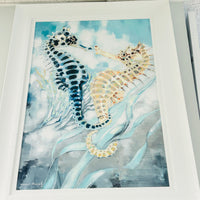 Seahorse Pair Framed Print