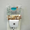 Acrylic Night Lights w/ Coastal Designs in Glass, Sand, Shells Resin Sunshine & Sweet Pea's Costal Decor