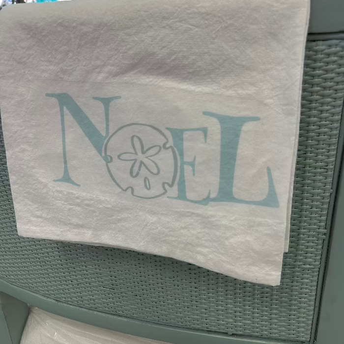 Noel Sand Dollar Flour Sack Towel Sunshine & Sweet Peas Coastal Decor