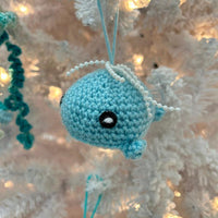 Assorted Crocheted Sea Animal Ornaments Sunshine & Sweet Peas Costal Decor