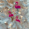 Assorted Flamingo Resin Christmas Ornaments Sunshine & Sweet Peas Coastal Decor