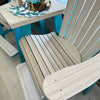 Seashell on Aruba Blue Poly Outdoor Furniture Pub Set - Sunshine & Sweet Pea's Coastal Decor