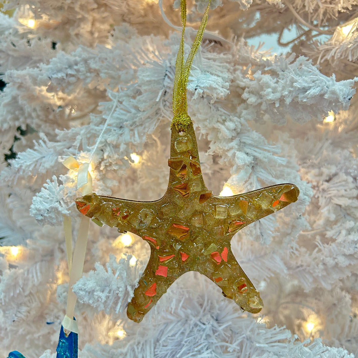 Assorted Starfish w/ Embellishments Christmas Ornament