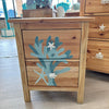 Coastal Dresser and Nightstand Set w/ Hand Painted Original Art Sunshine & Sweet Peas Coastal Decor