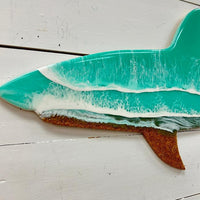 Assorted Beach Inspired Resin Sharks Sunshine & Sweet Peas Coastal Decor