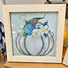 Framed Fall Coastal Pumpkin Prints