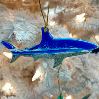 Assorted Shark Resin Christmas Ornaments