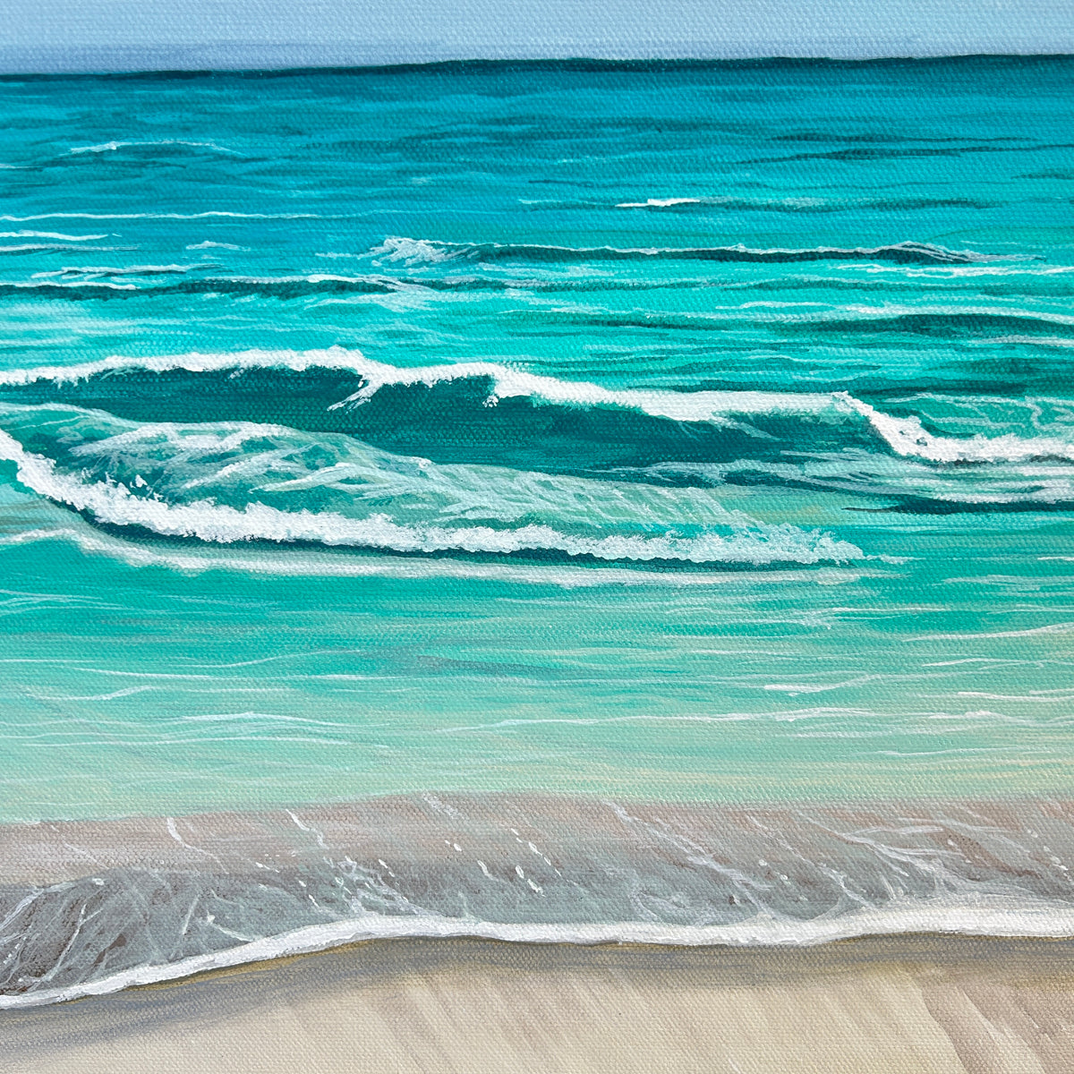 Beachscape with a Storm on the Horizon Painting