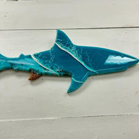 Assorted Beach Inspired Resin Sharks Sunshine & Sweet Peas Coastal Decor