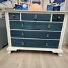 Coastal Inspired 6 Drawer Dresser Sunshine & Sweet Peas Costal Decor 