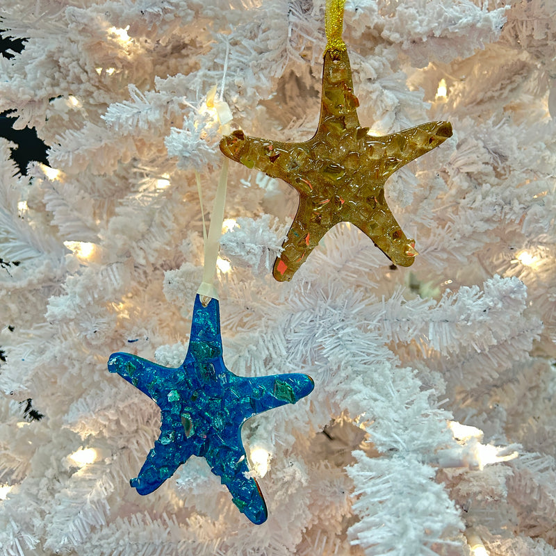 Assorted Starfish w/ Embellishments Christmas Ornament