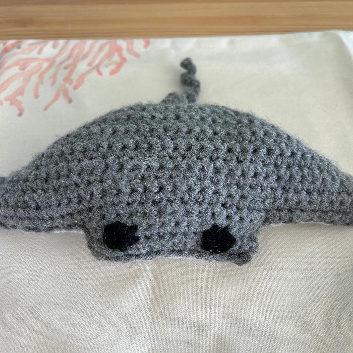 Hand Crocheted Manta Ray Sunshine & Sweet Peas Coastal Decor