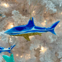 Assorted Shark Resin Christmas Ornaments Sunshine & Sweet Peas Costal Decor