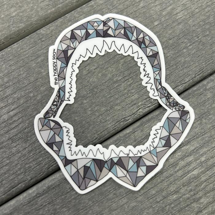 Shark jaws Vinyl Stickers Sunshine & Sweet Peas Coastal Decor