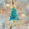 Assorted 4" Acrylic Coastal Tree Christmas Ornaments w/ Glass, Shells, Sand, & Resin Sunshine & Sweet Peas Coastal Decor