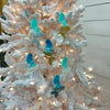 Assorted Sitting Mermaid Wooden Ornaments w/ Resin and Sand or Glitter Ornaments Sunshine & Sweet Peas Costal Decor