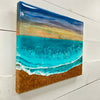 Sunset/Stormy Sky Inspired Resin Wall Art Sunshine & Sweet Peas Coastal Decor