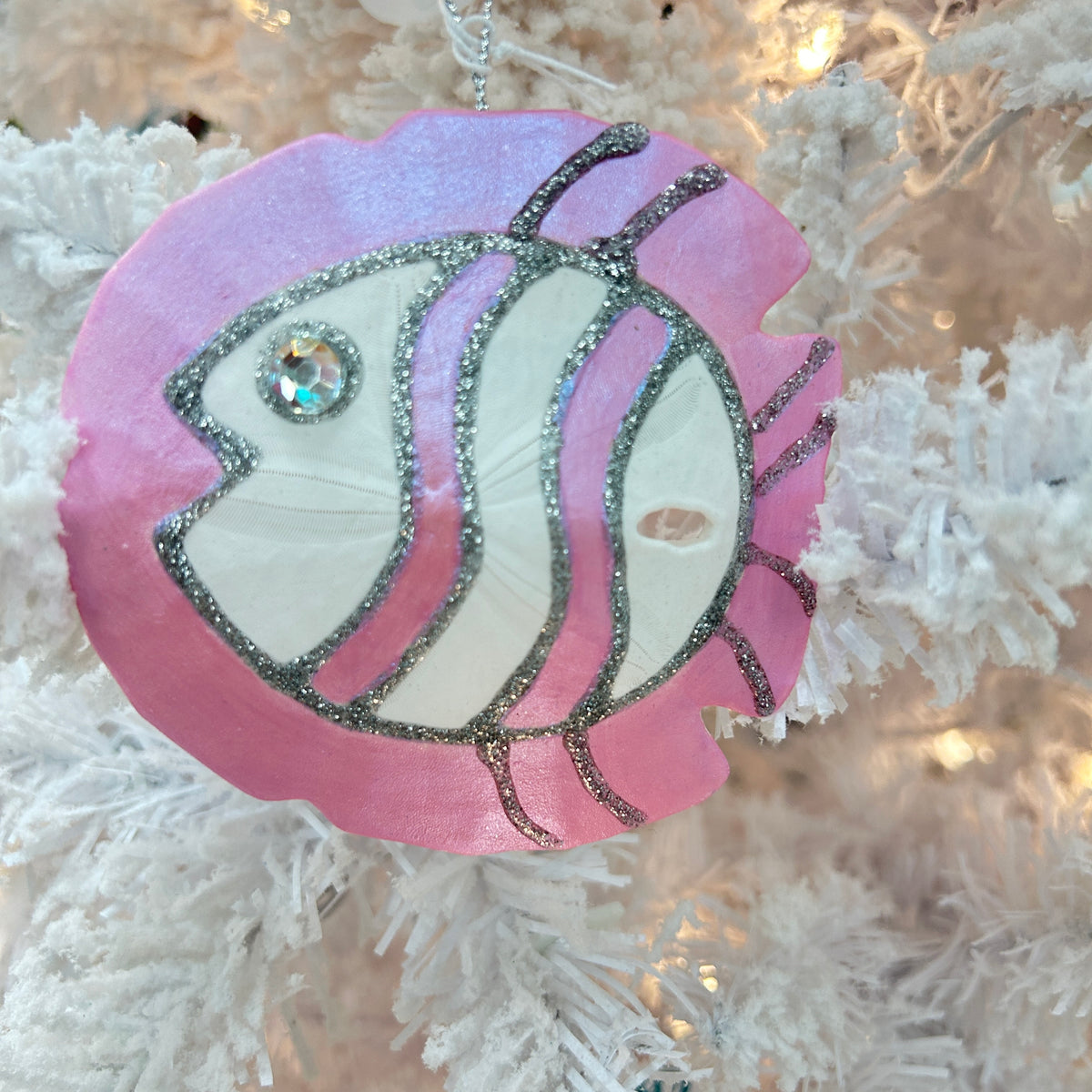 Assorted Sand Dollar Fish Christmas Ornaments Sunshine & Sweet Pea Coastal Decor