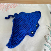 Hand Crocheted Manta Ray Sunshine & Sweet Peas Coastal Decor