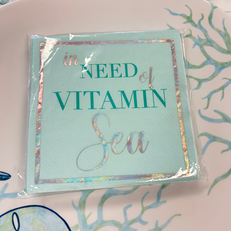 Vitamin Sea Paper Napkins, Pack of 20