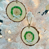 Assorted Sea Glass Wreath Wooden Christmas Ornaments Sunshine & Sweet Peas Costal Decor 