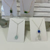 Multi Sea Glass Drop Necklace