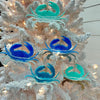 Assorted Crab Resin Christmas Ornament Sunshine & Sweet Peas Costal Decor