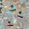 Assorted Sailboat w/Glitter ,resin, &  Embellishments Christmas Ornament Sunshine & Sweet Peas Coastal Decor