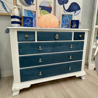 Coastal Inspired 6 Drawer Dresser Sunshine & Sweet Peas Costal Decor