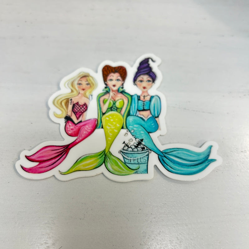 Hocus Pocus Mermaids Weatherproof Sticker