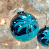 Assorted Hand Painted Palm Tree Shatter Proof Christmas Ornaments