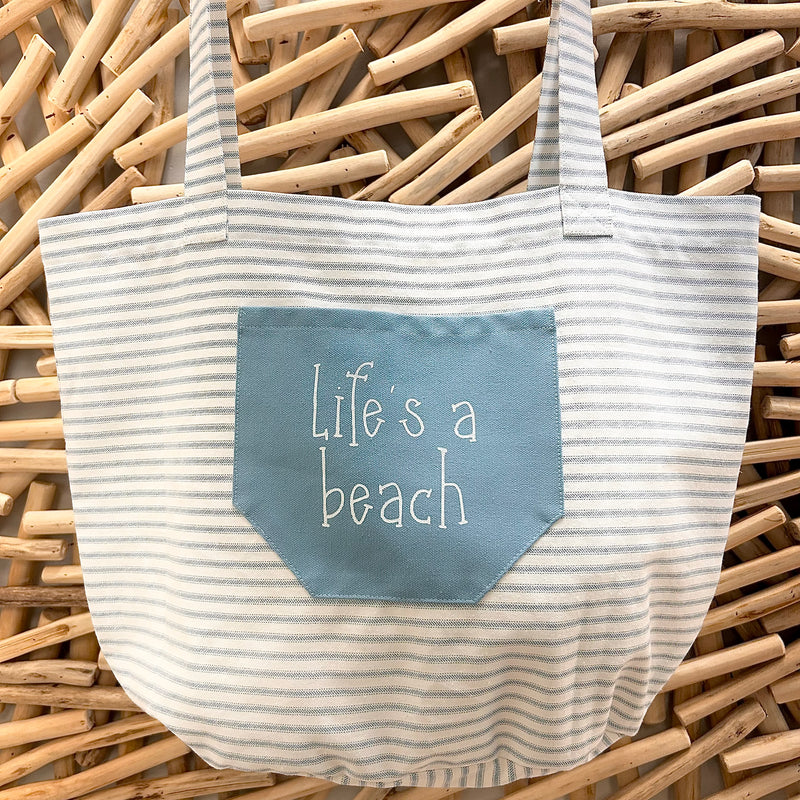 Assorted Canvas Beach Totes