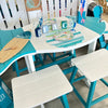 Poly Outdoor Furniture Fish Table Bar Set