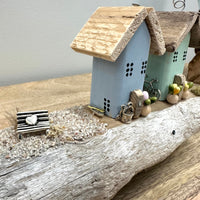 Two House Scene on Driftwood