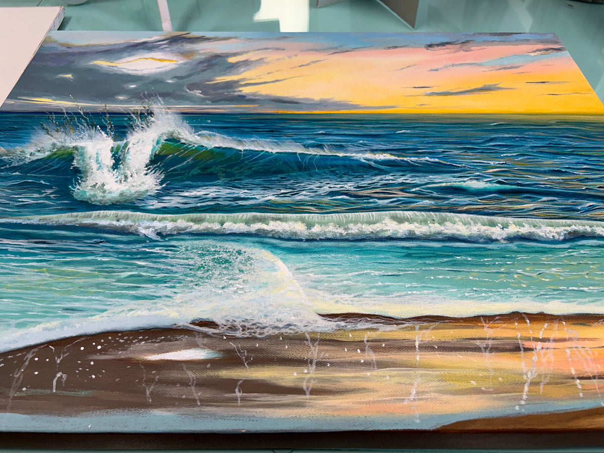Sunrise/Sunset Seascape Original Painting