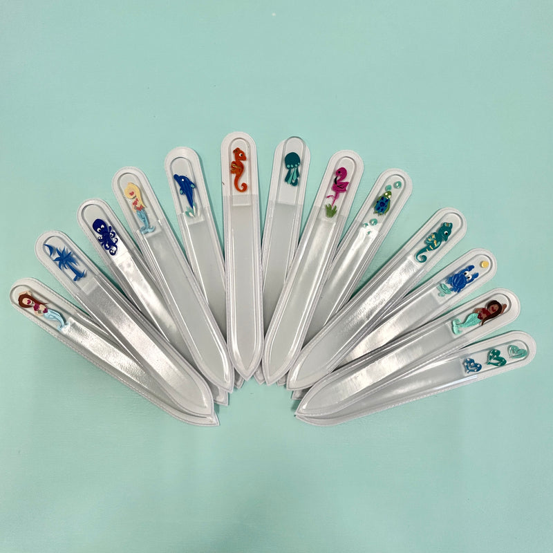 Assorted Genuine Crystal and Painted Nail Files