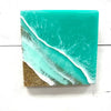 Beach Inspired Resin Art Sunshine & Sweet Peas Coastal Decor