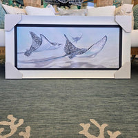 Eagle Ray Framed Original Art Prints Sunshine & Sweet Peas Coastal Decor