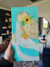 Assorted Mermaid Paintings w/Glass Embellishments on Canvas